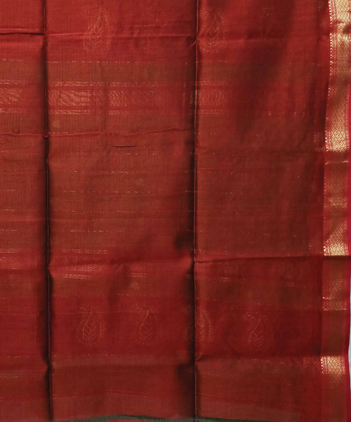 Green handloom cotton silk maheshwari saree