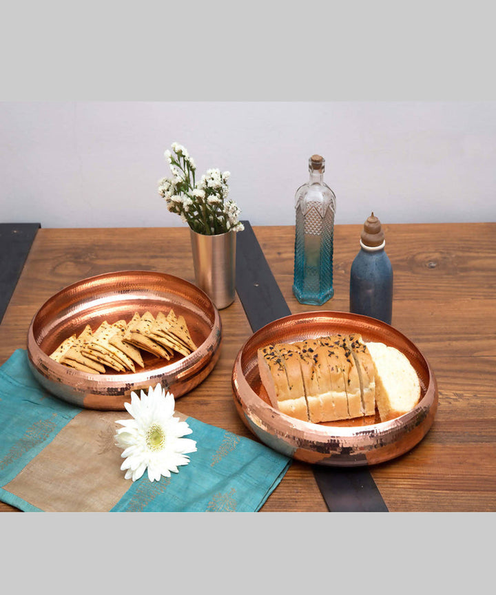 Handmade copper meditation urli