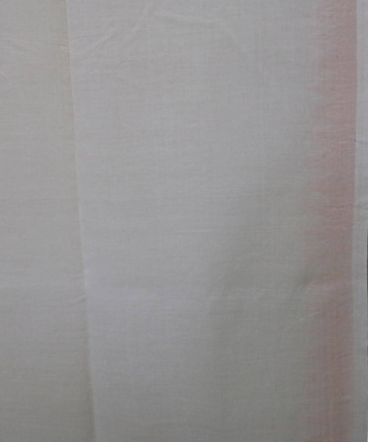 White Handloom Mulmul Cotton Jamdani Bengal Saree