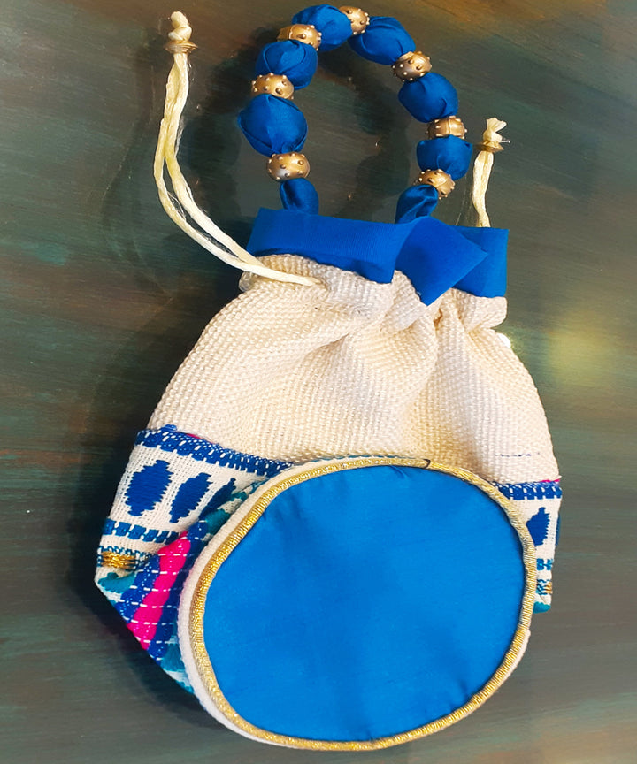 Embroidered Cotton Potli Bags (Set of 2)