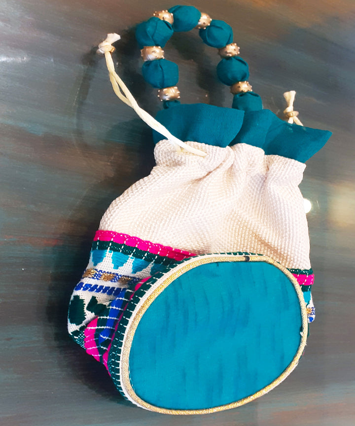 Embroidered Cotton Potli Bags (Set of 2)