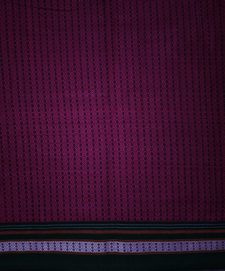 Burgundy handwoven cotton khana blouse fabric