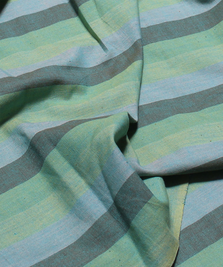 Multicolor handwoven cotton stripe fabrics