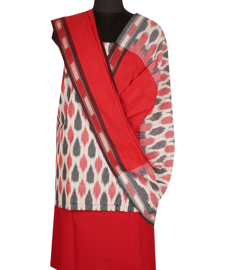 3pc Multicolor handwoven pochampally ikat dress material