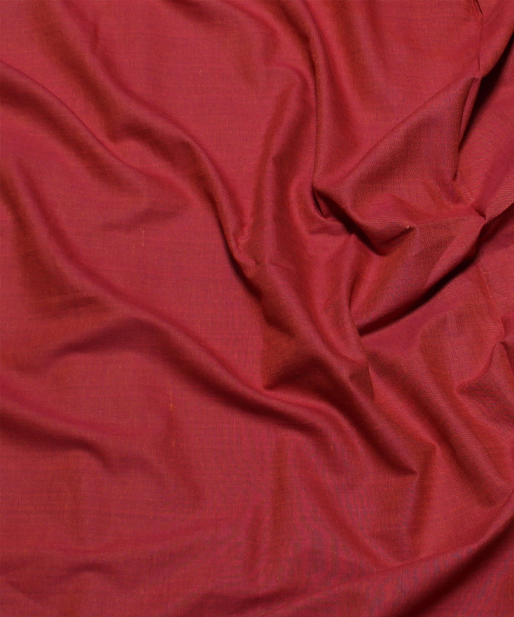 Rust handwoven cotton fabric