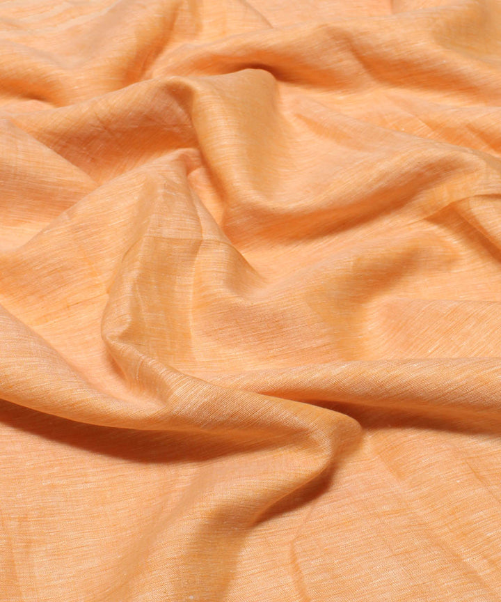 2.5m Light orange handwoven linen kurta material