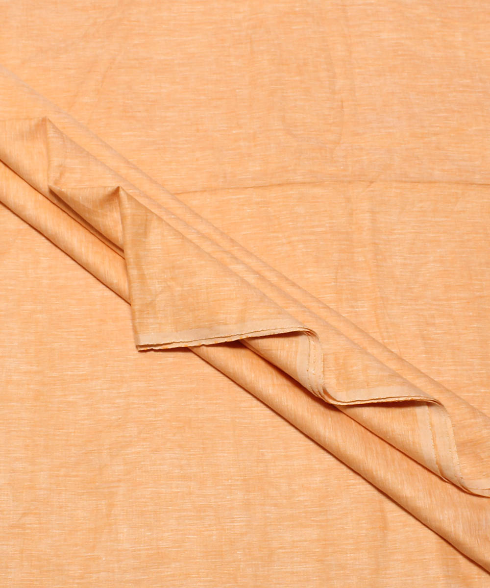 2.5m Light orange handwoven linen kurta material