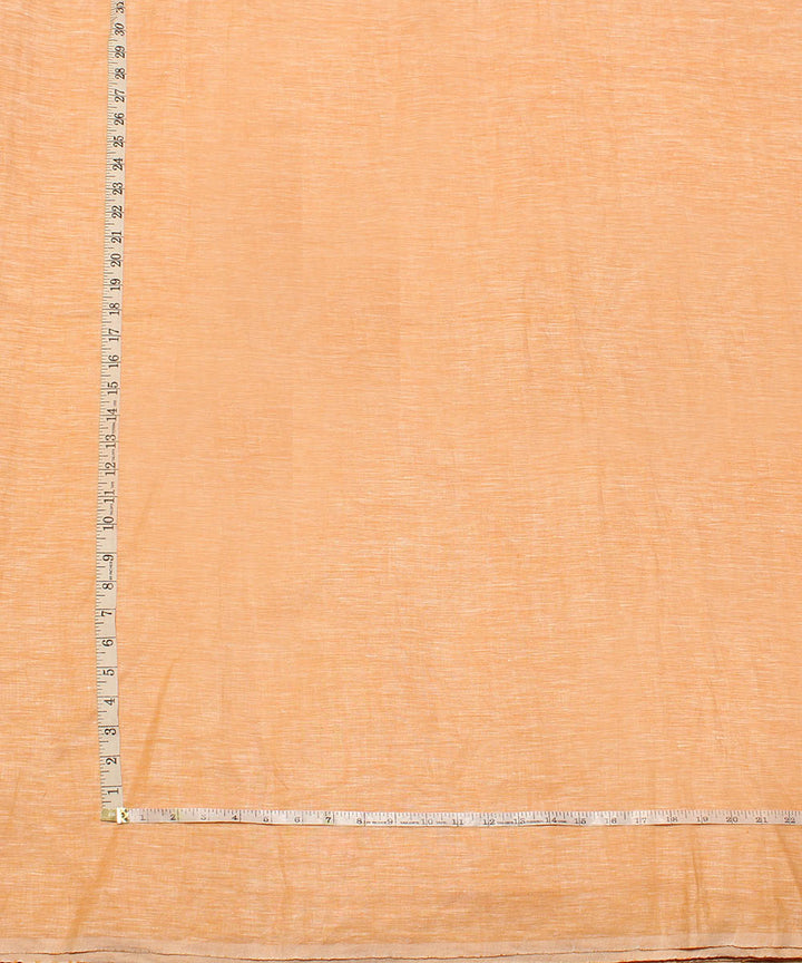 2.5m Light orange handwoven linen kurta material