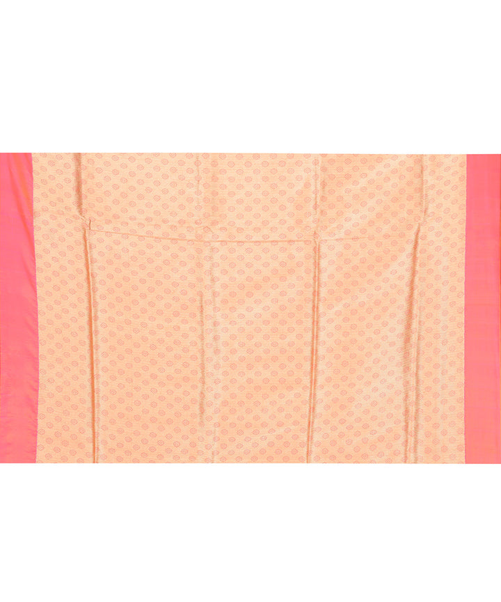 Pink handwoven banarasi silk saree