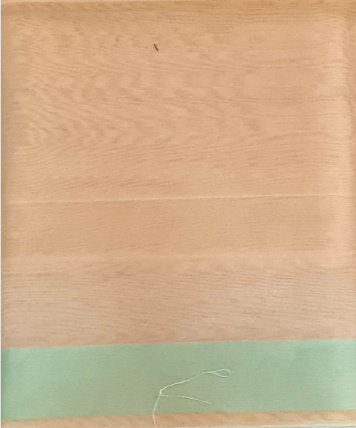 Light orange pink handwoven cotton silk banarasi saree