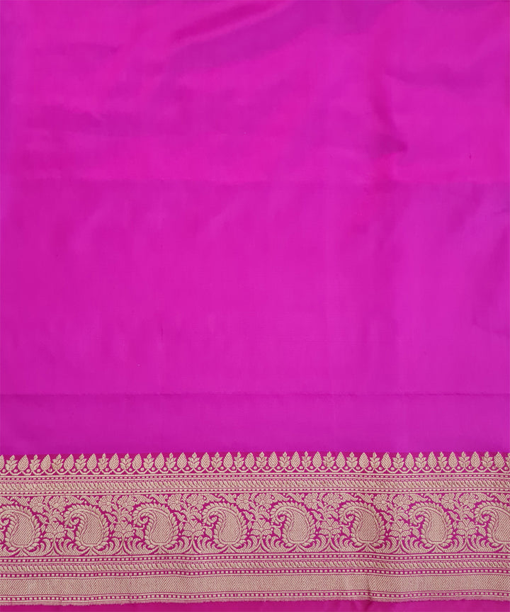 Purple handwoven banarasi silk saree