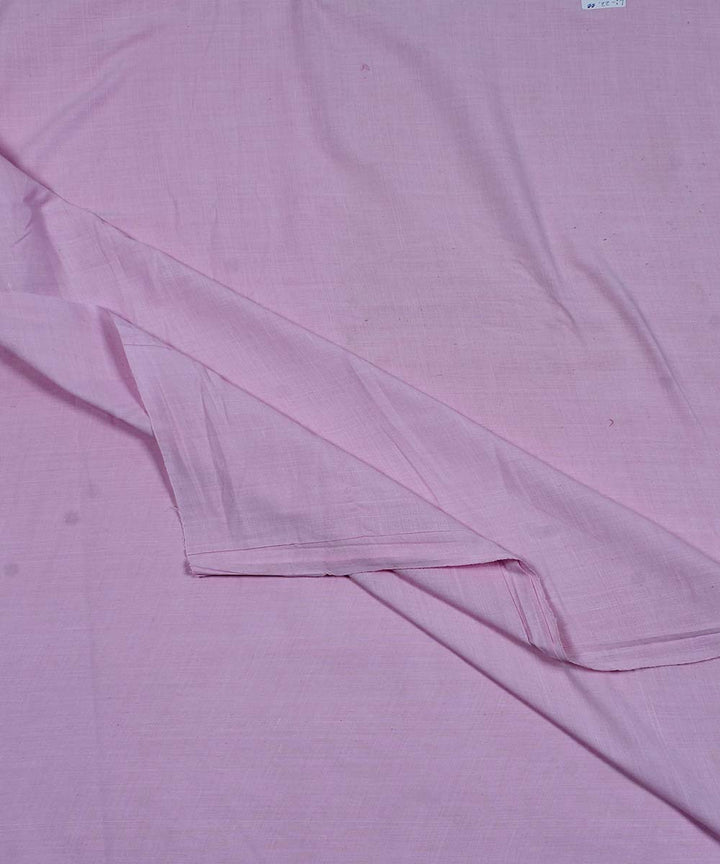 Light pink handspun handwoven cotton fabric