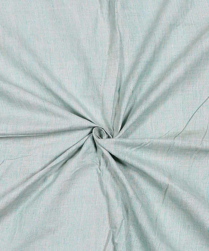 Mint green handspun handwoven cotton fabric