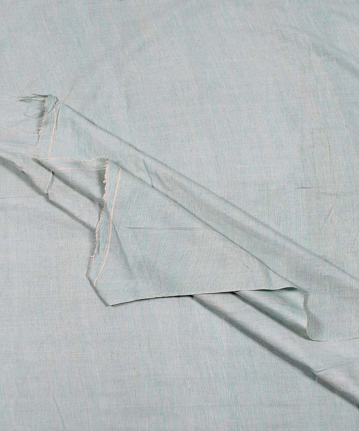 Mint green handspun handwoven cotton fabric