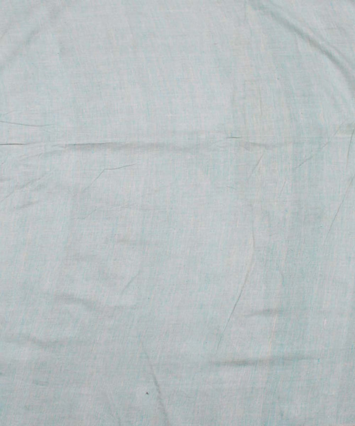 Mint green handspun handwoven cotton fabric