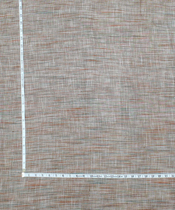 Multicolour handspun handwoven cotton fabric