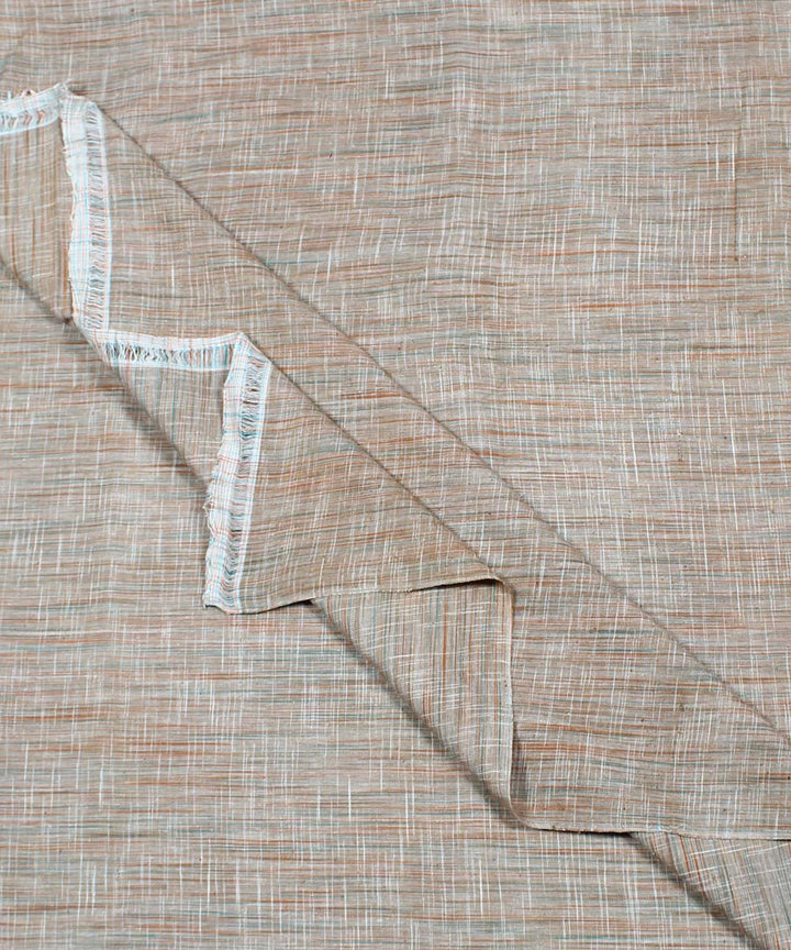 Multicolour handspun handwoven cotton fabric