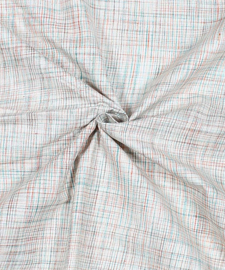 White handspun handwoven cotton fabrics
