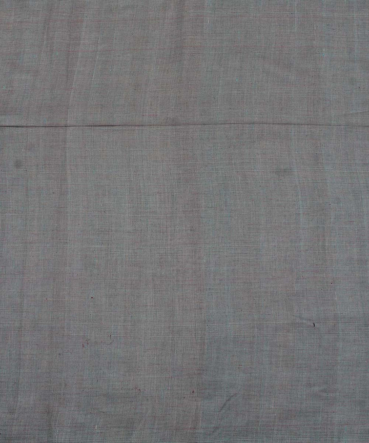 Dark green peach handspun handwoven cotton fabric