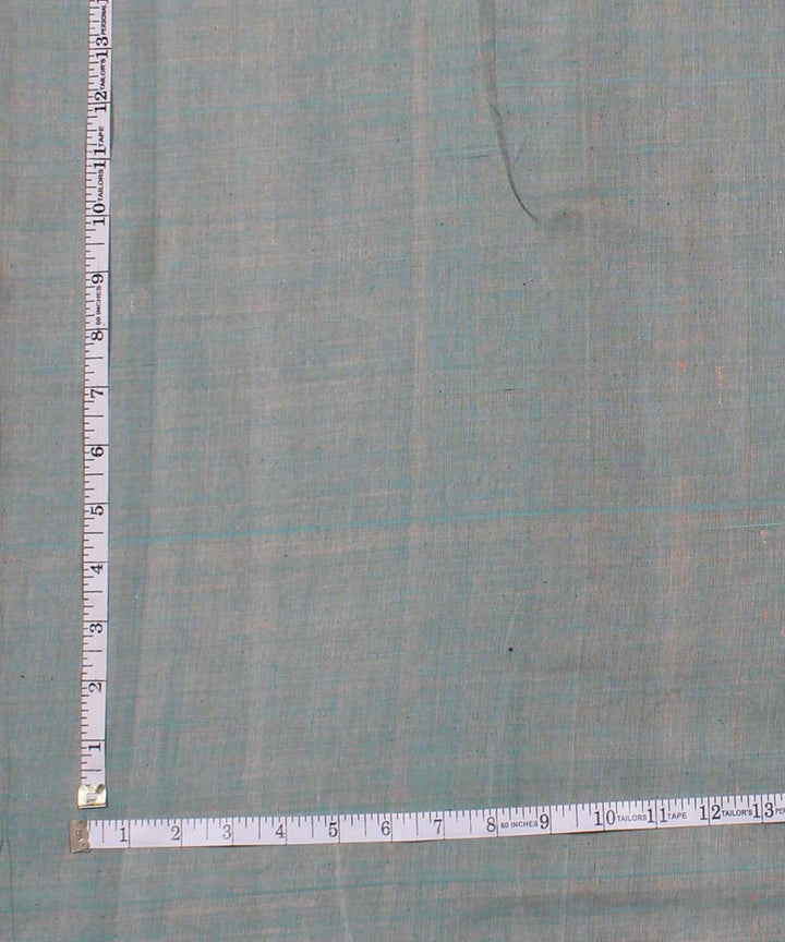 green peach handspun handwoven cotton fabric