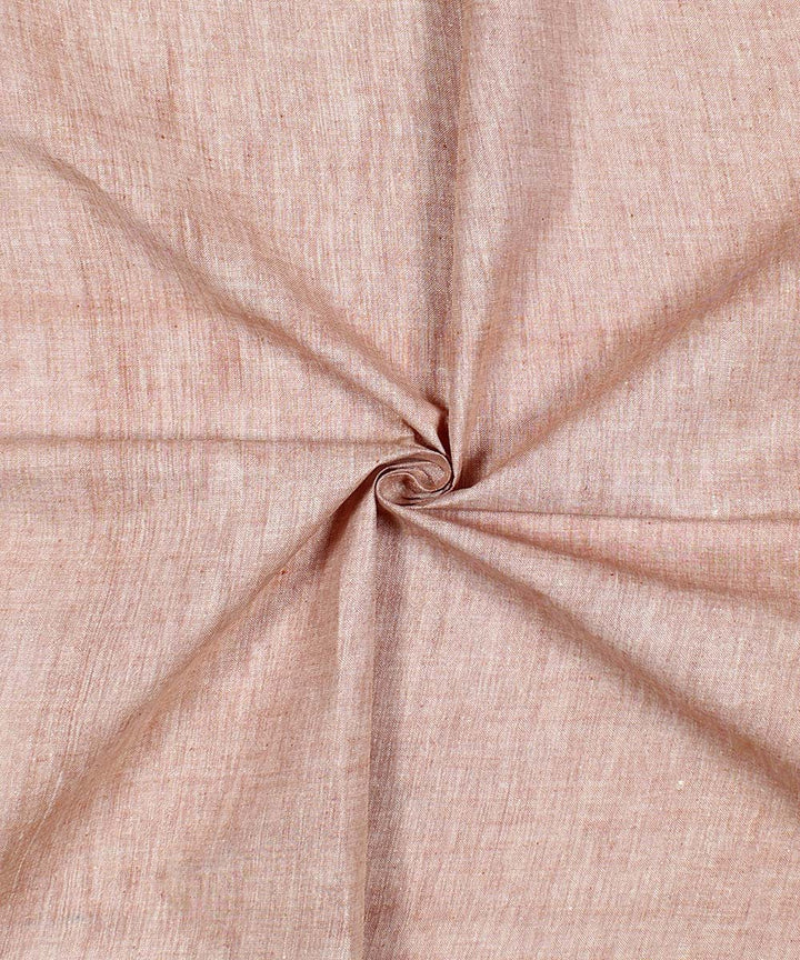 peach handspun handwoven cotton fabrics