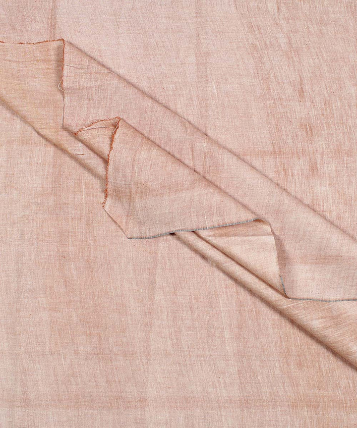 peach handspun handwoven cotton fabrics