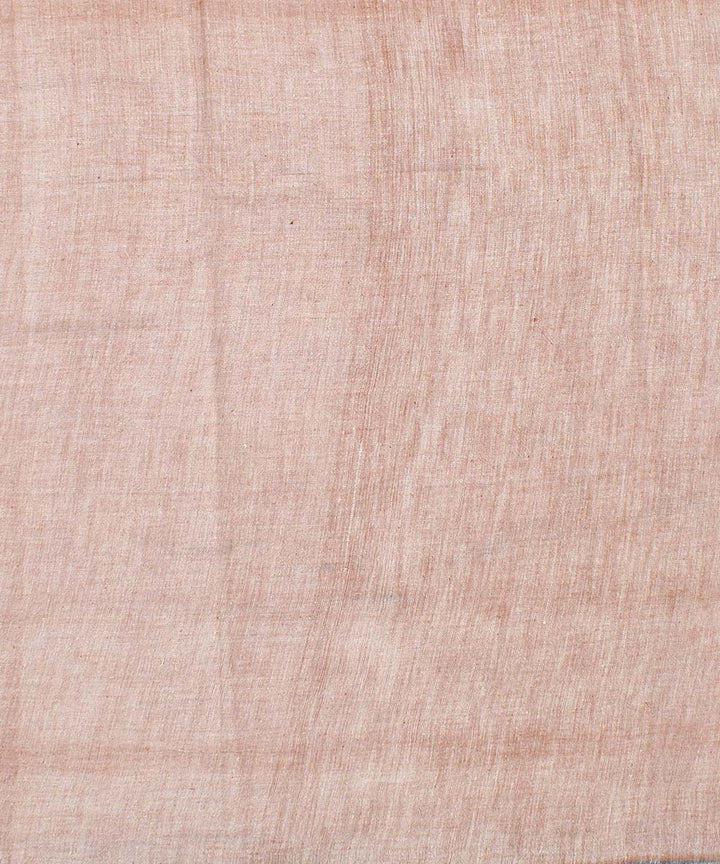 peach handspun handwoven cotton fabrics