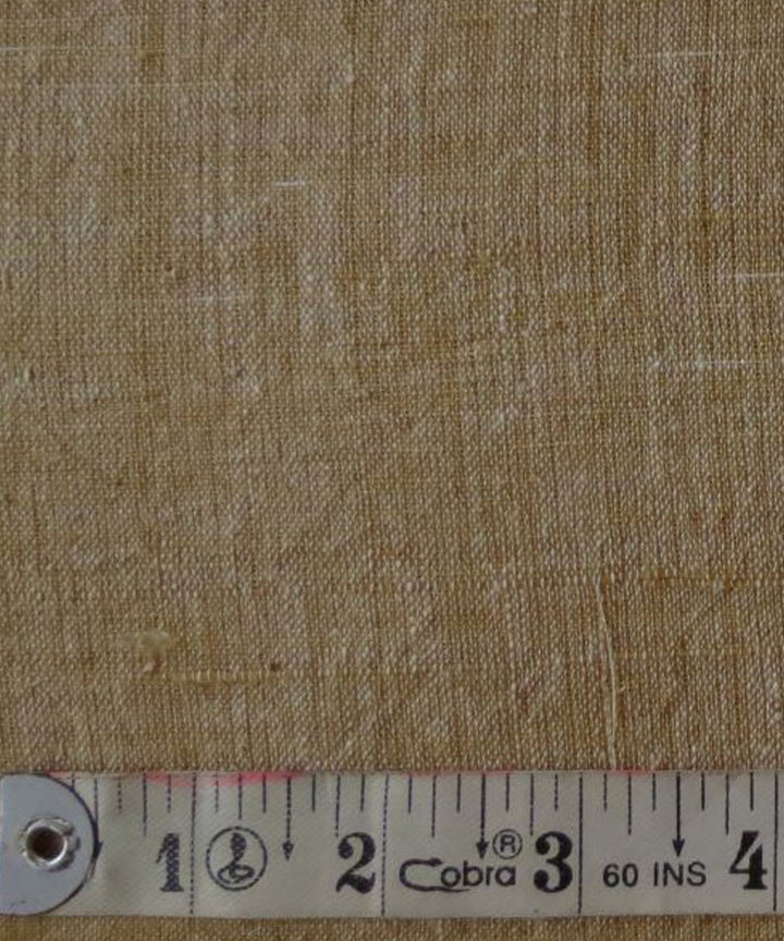 Cream yellow cotton handspun handwoven fabric