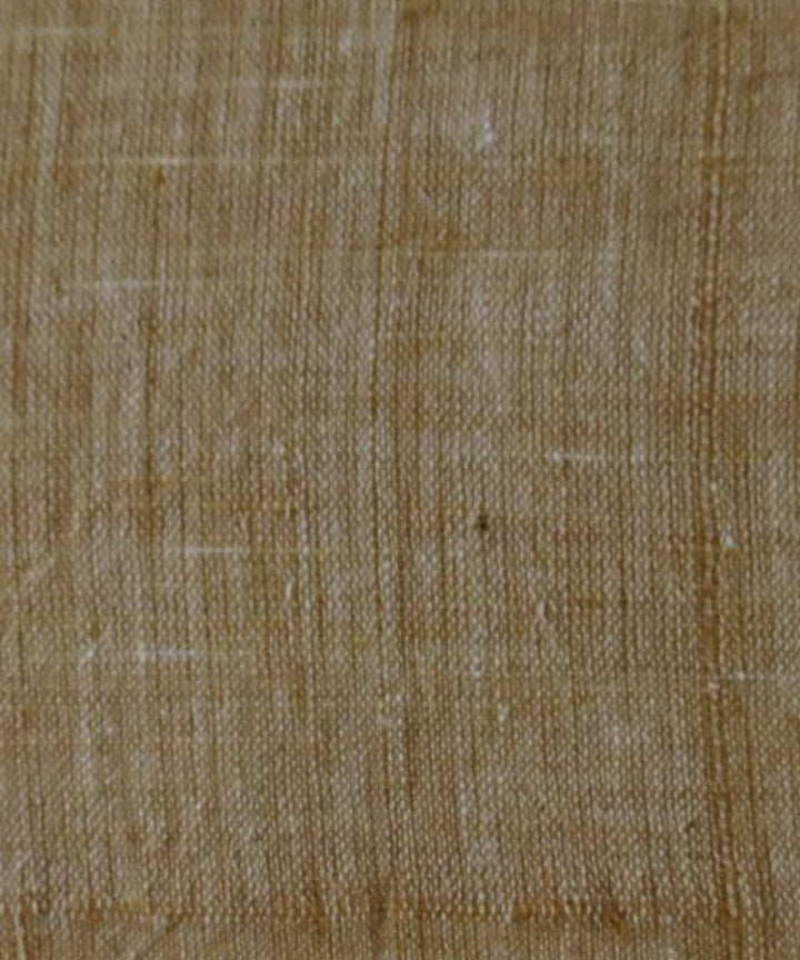 Cream yellow cotton handspun handwoven fabric