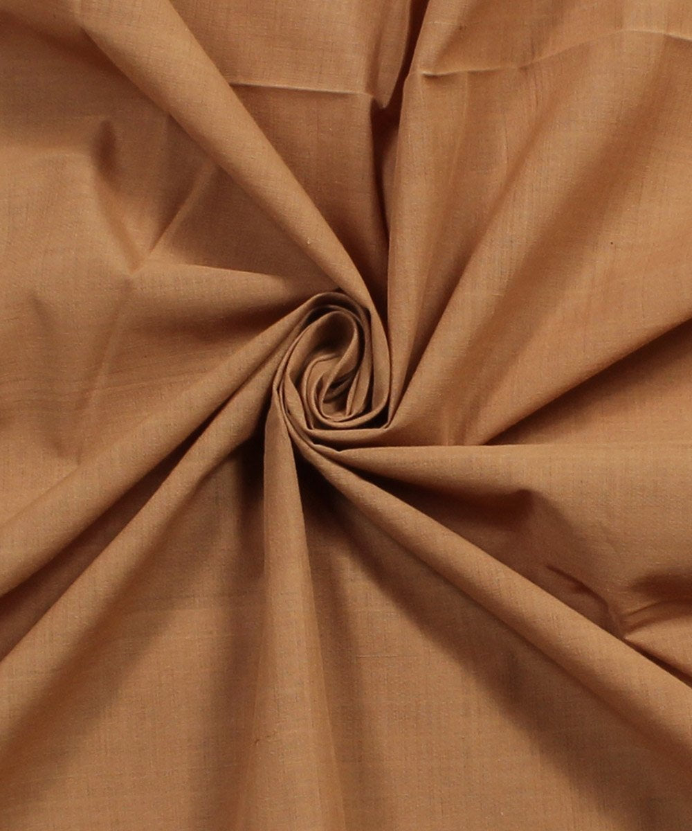 brown mangalgiri handwoven cotton fabric
