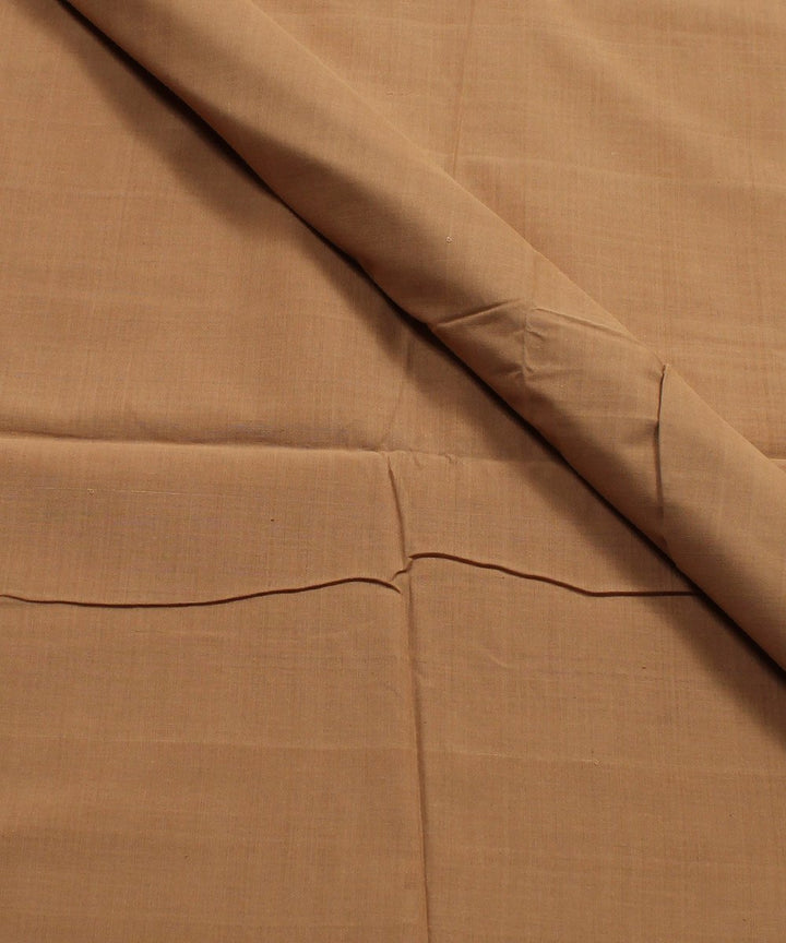 brown mangalgiri handwoven cotton fabric