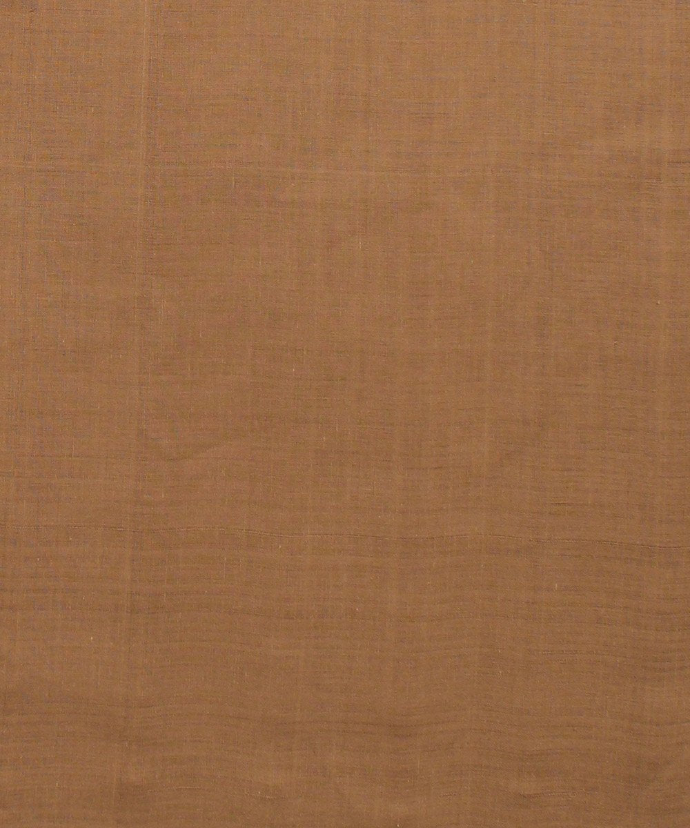 brown mangalgiri handwoven cotton fabric