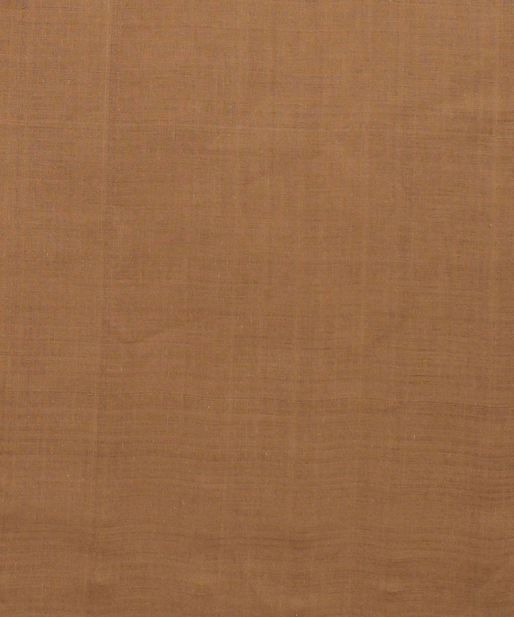 brown mangalgiri handwoven cotton fabric