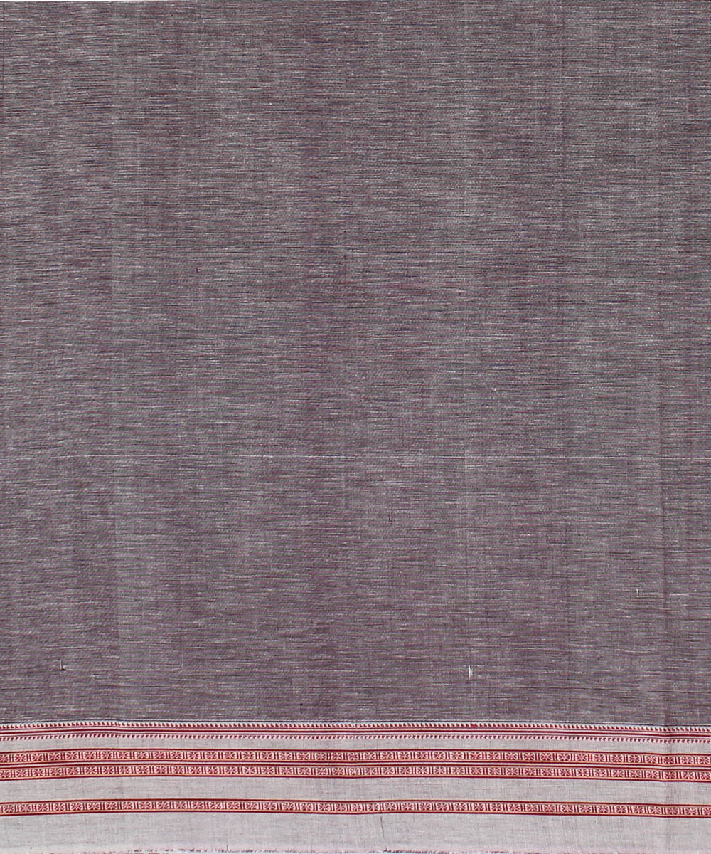 Grey cotton handloom hubli saree