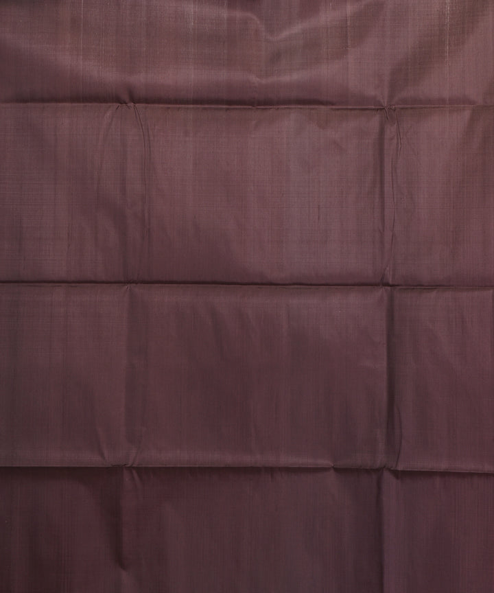 Orange rust handwoven silk bengal sari