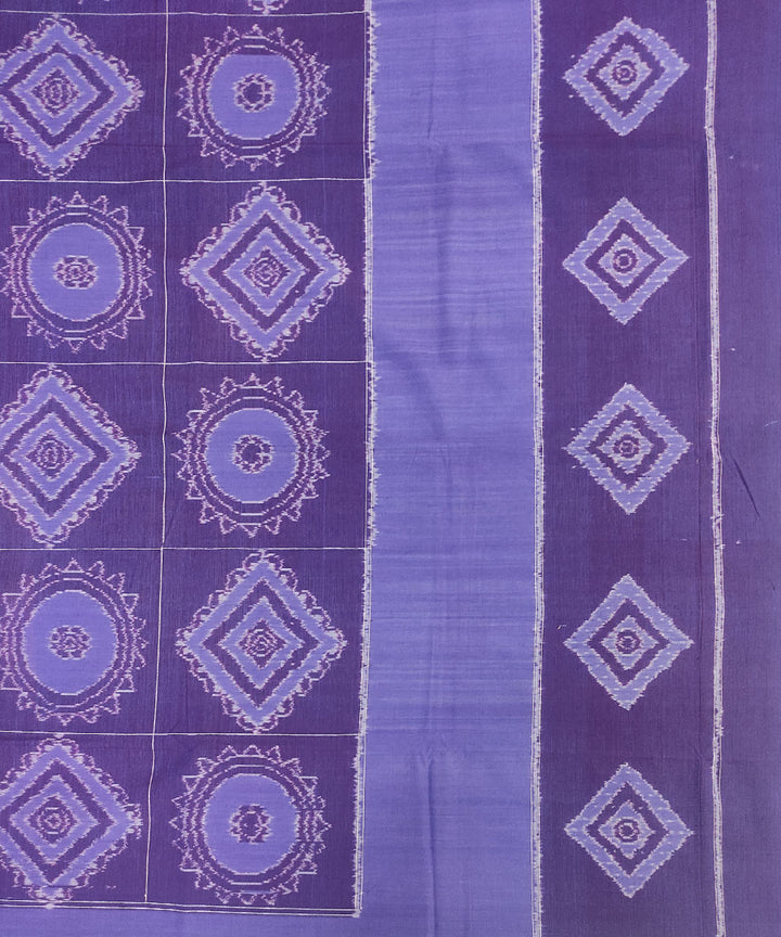 Violet lavender handloom sambalpuri cotton bedsheet