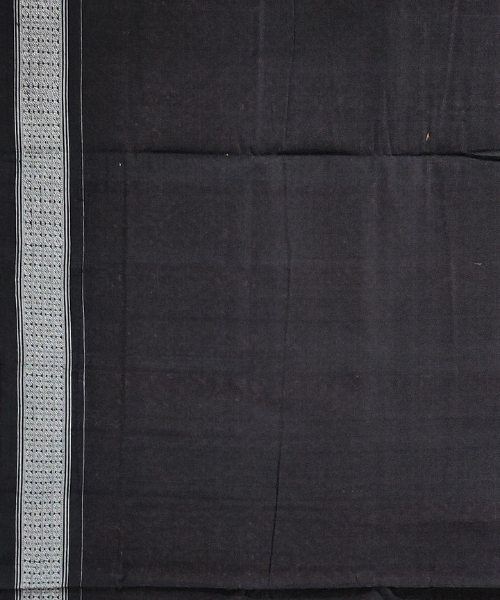 Red black handwoven cotton sambalpuri saree