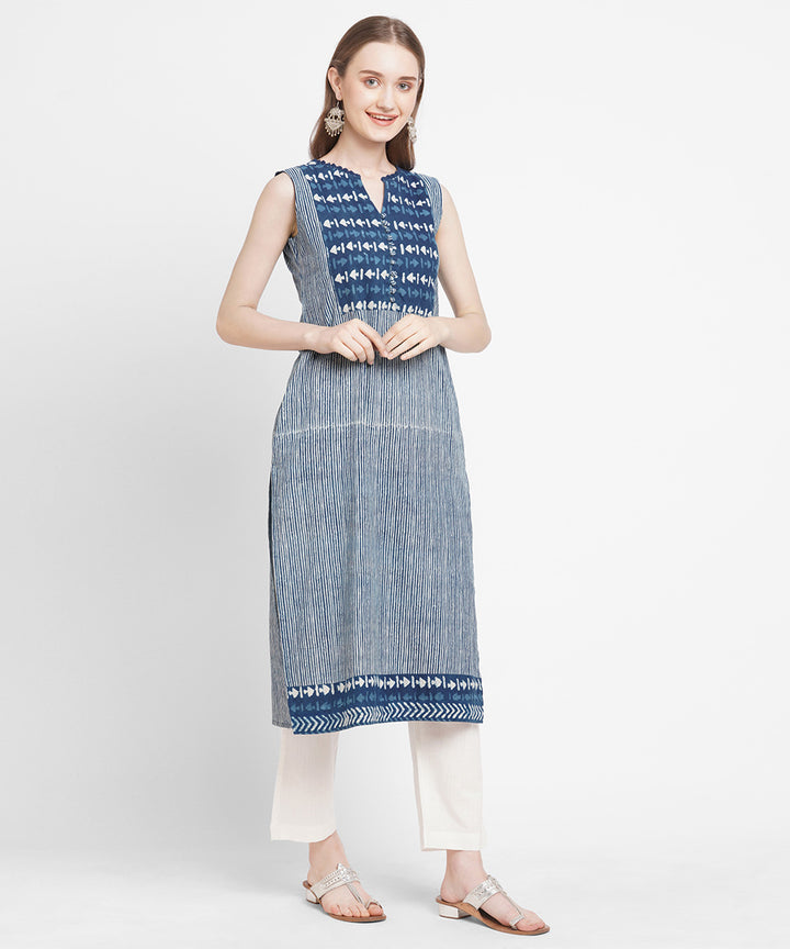 Neel tara hand printed cotton kurta