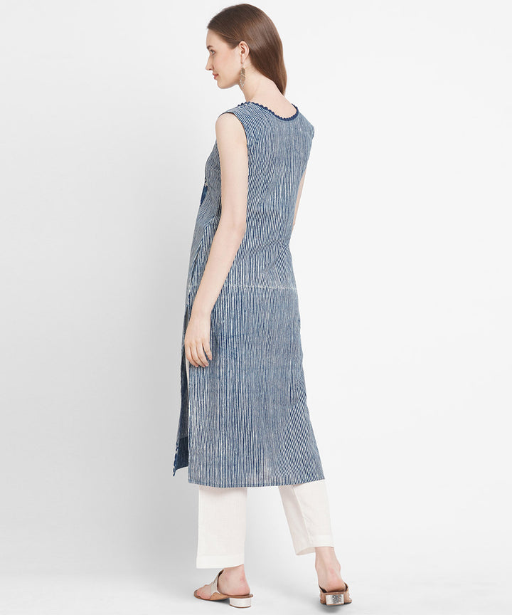 Neel tara hand printed cotton kurta