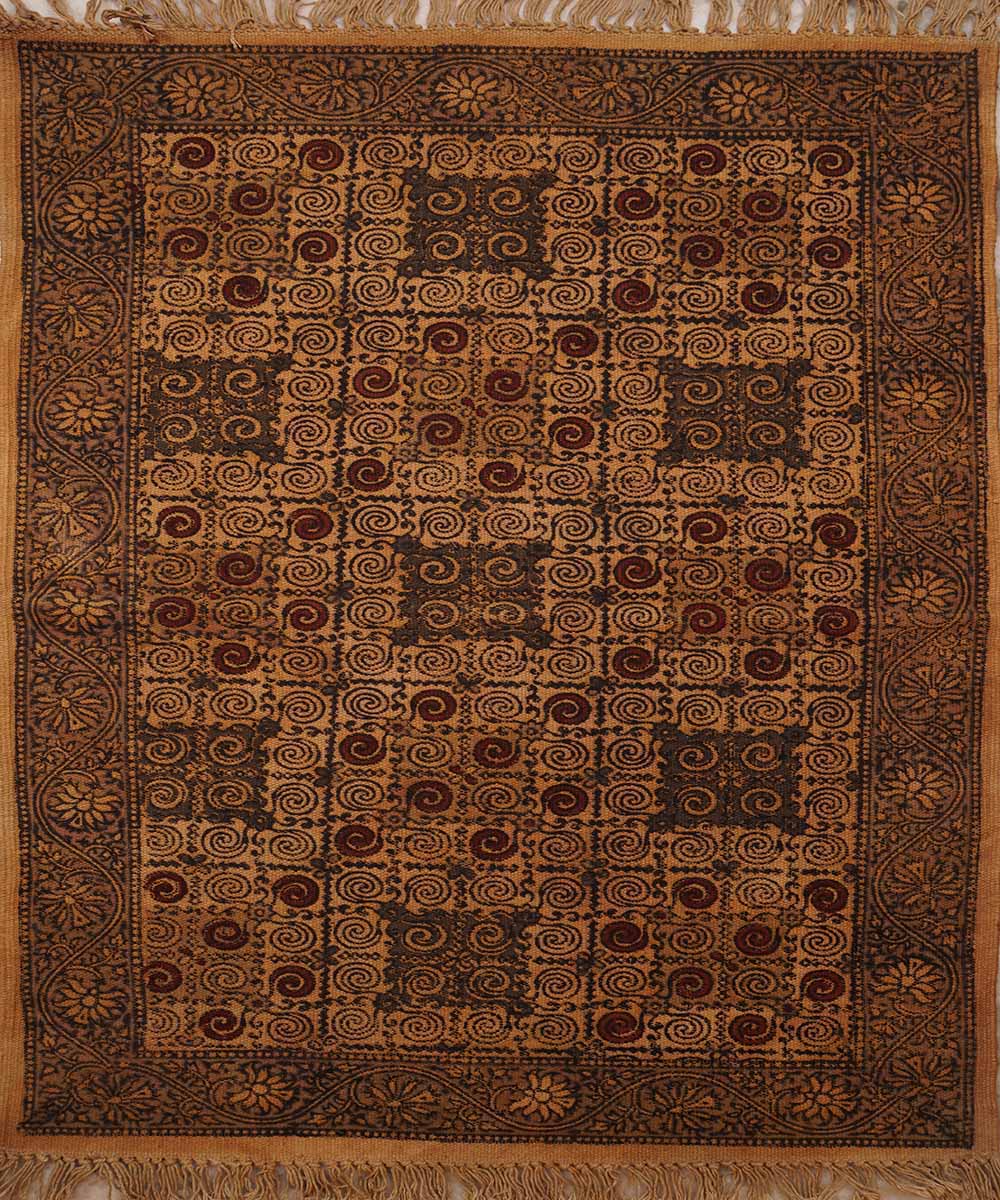 Warangal Weave Kalamkari Block Print Cotton Mat 15