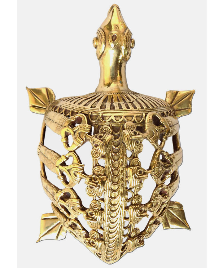 Dhokra brass handcrafted tortoise