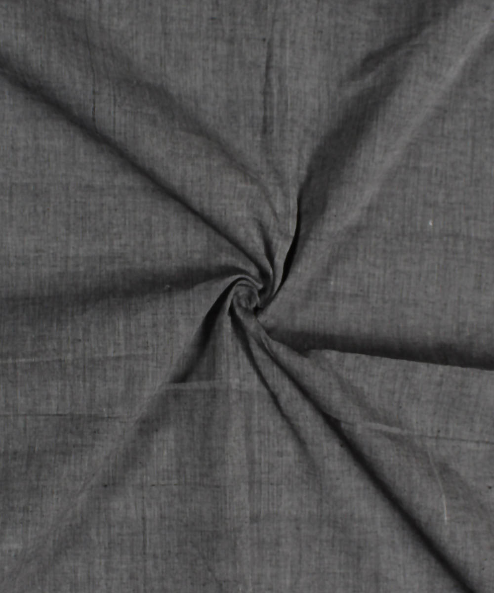Grey Handwoven Cotton Fabric