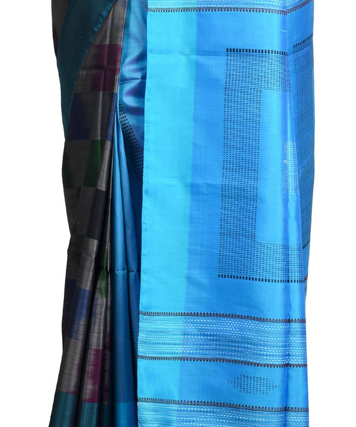 Resham shilpi multicolor bengal silk saree with handwoven design