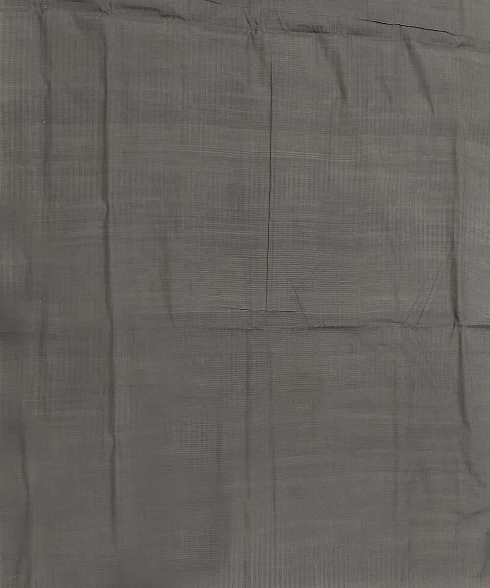 Black cotton handwoven pochampally ikat saree