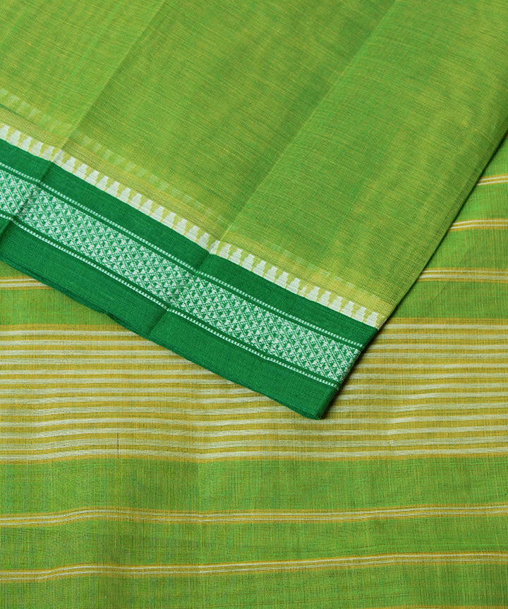 Light green handloom narayanpet cotton sari