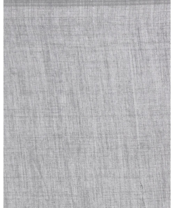 Silver grey handloom bengal cotton saree