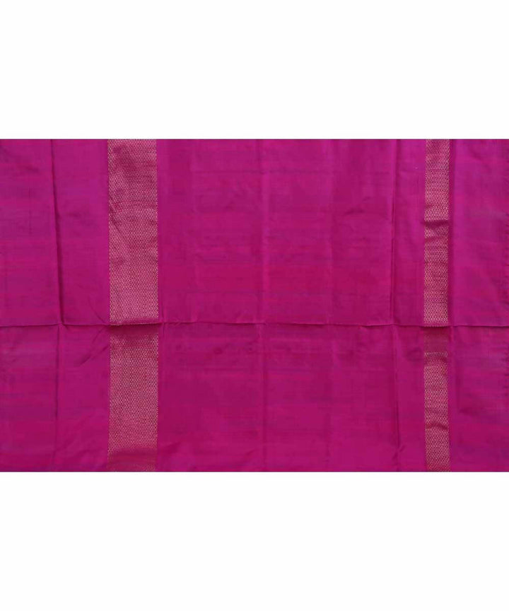 Dark powder blue handloom silk ikat pochampally saree