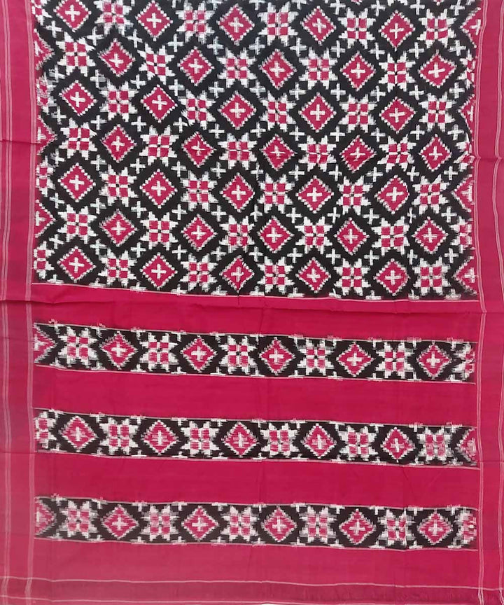 Multicolour handloom cotton double ikat pochampally saree