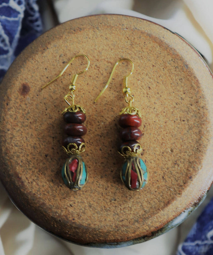 handcrafted gemstone jasper earrings
