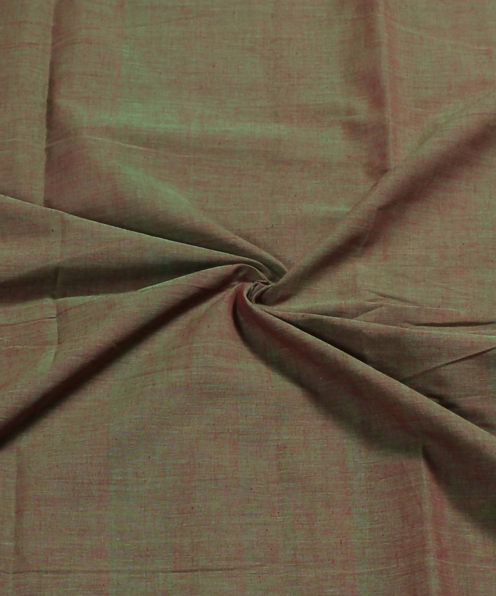 0.3m Brown aquaHandloom Cotton Fabric